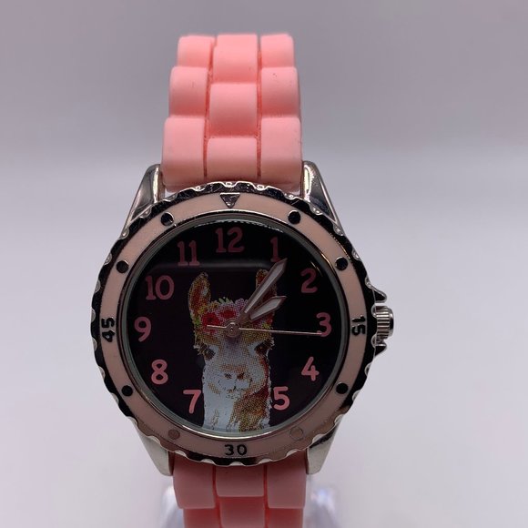 ACUTIME Accessories - 🐱 4 for $10. ACCUTIME WATCH CORP LLAMA WATCH WITH PINK BAND